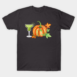 fall,autumn thanksgiving with margarita T-Shirt